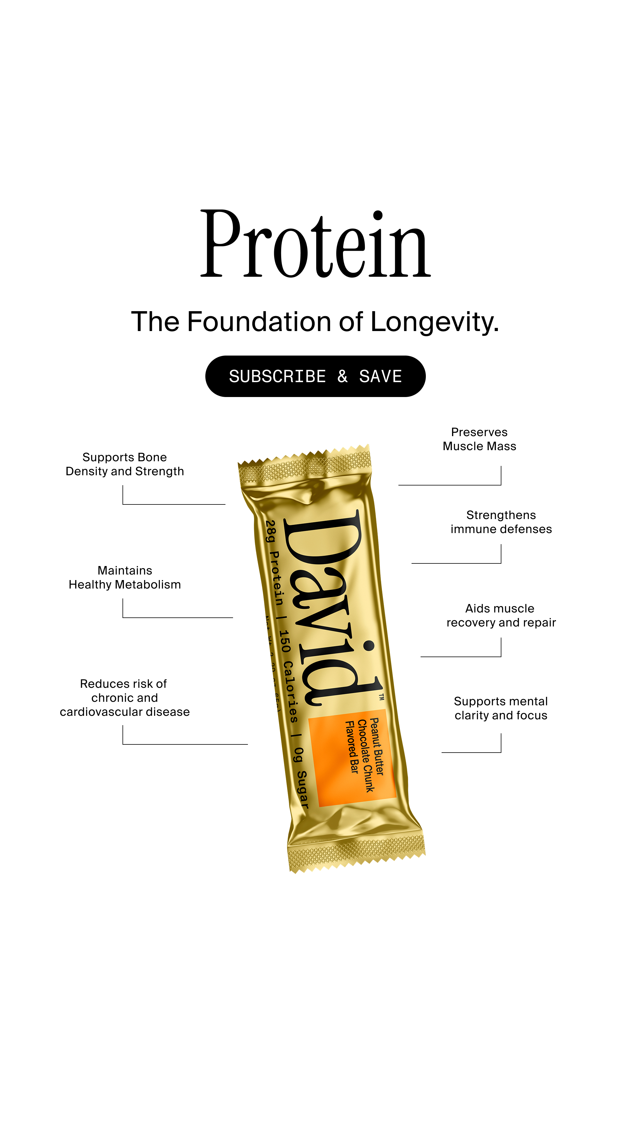 David Protein Facebook ad