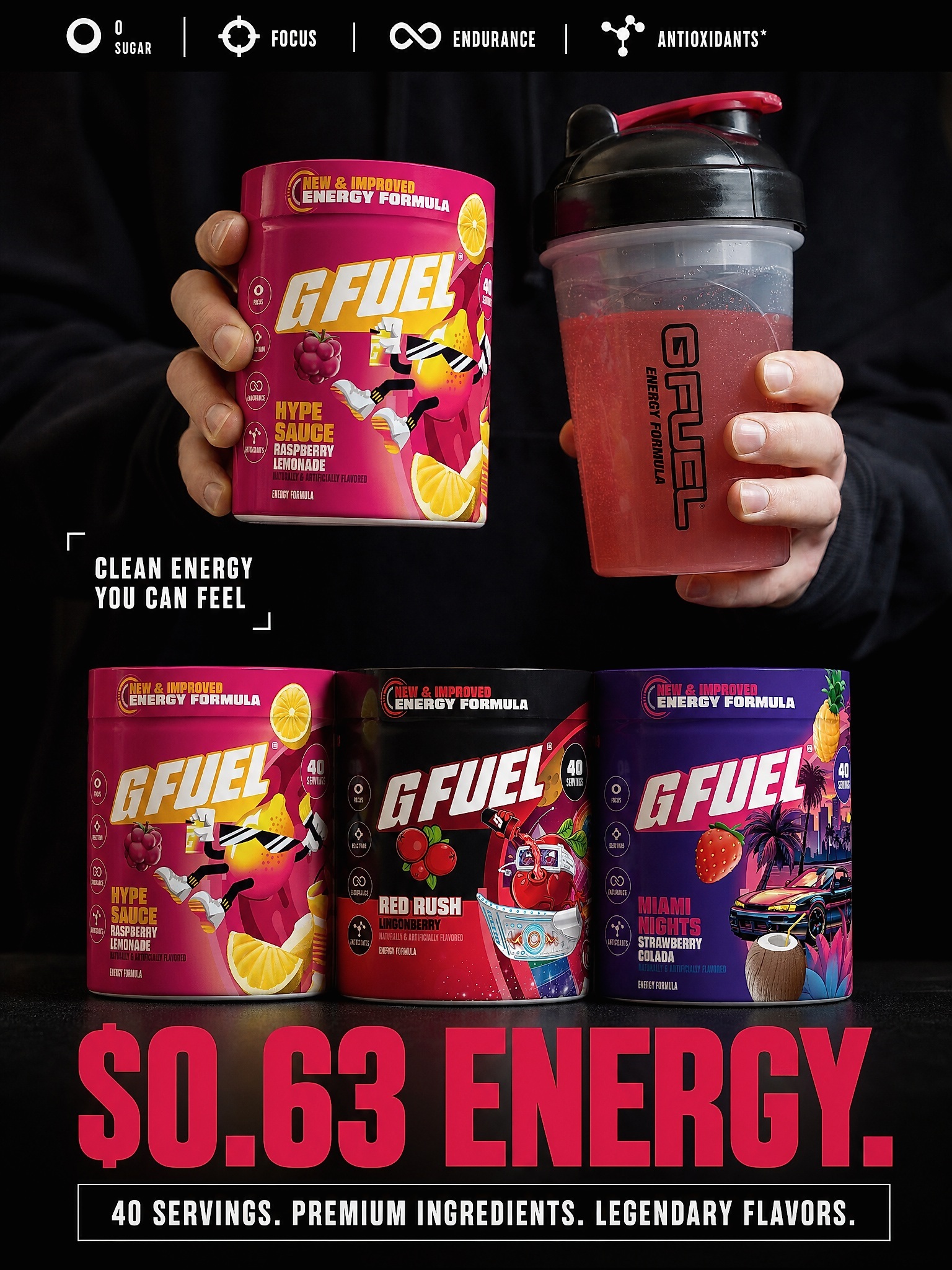 G FUEL Facebook ad