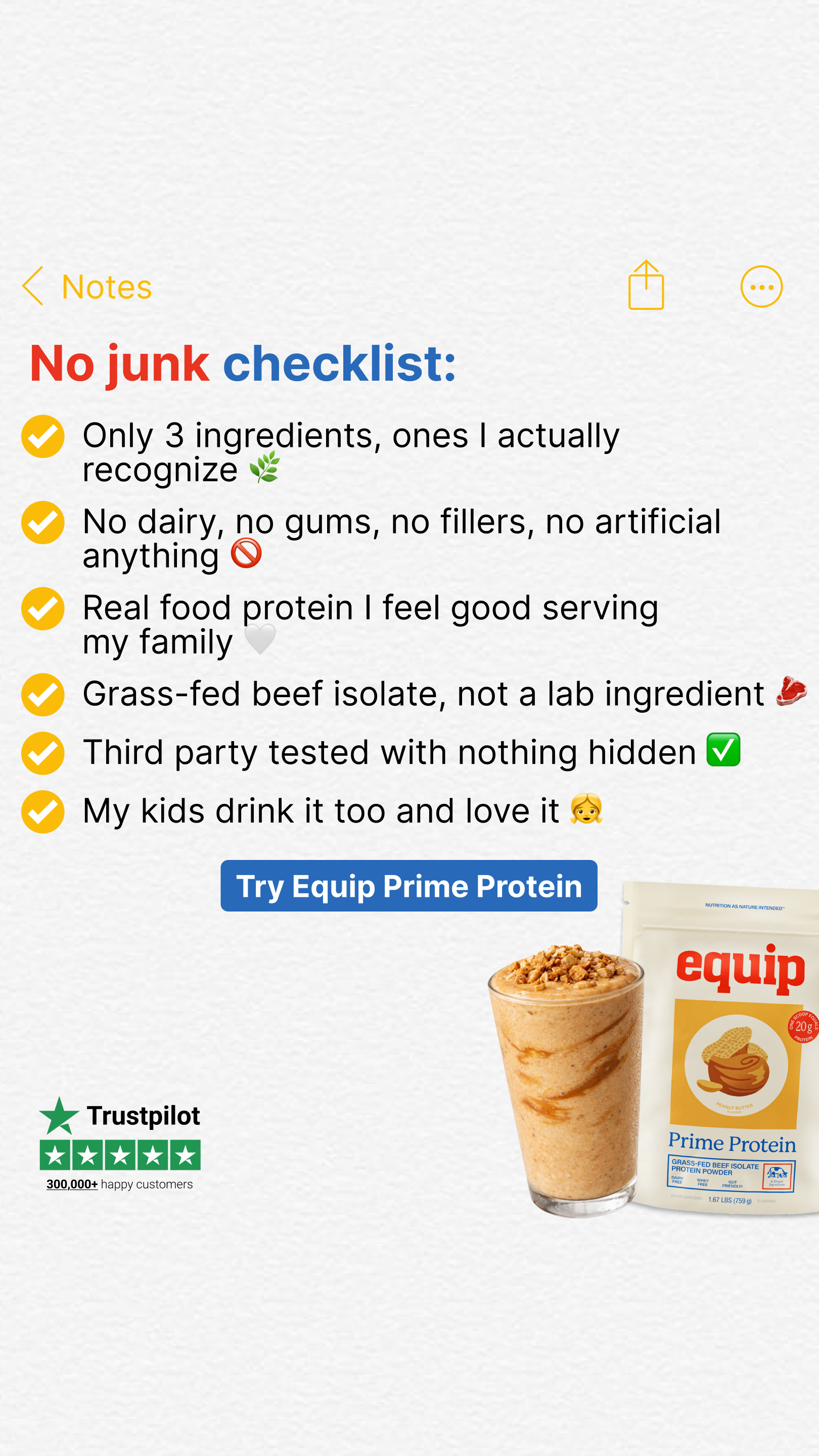 Equip Facebook ad