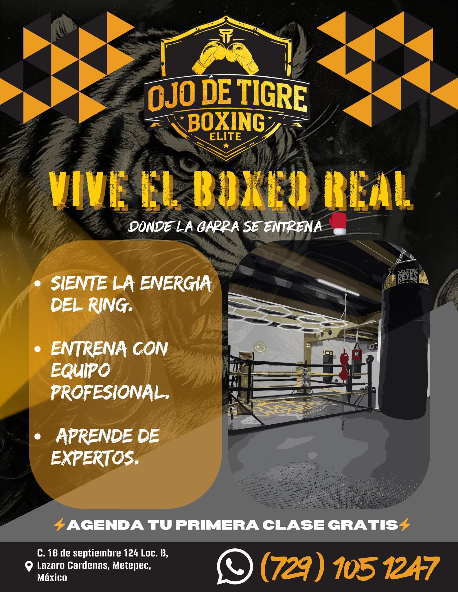 Ojo De Tigre Boxing Elite Facebook ad: Despierta tu garra