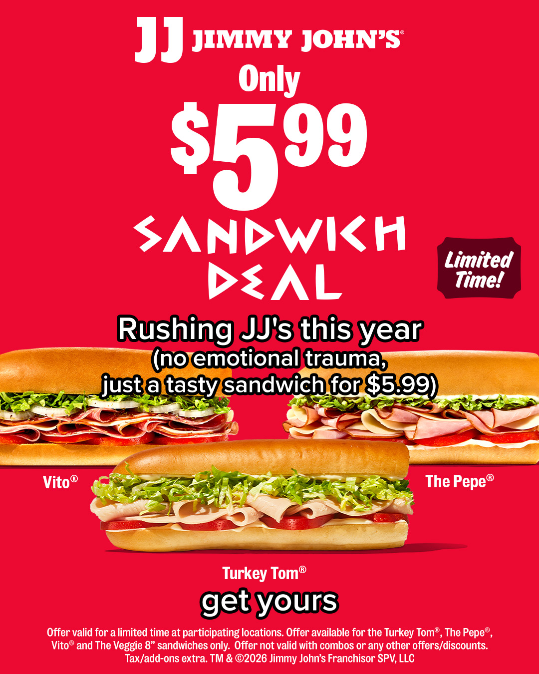 Jimmy John's Facebook ad