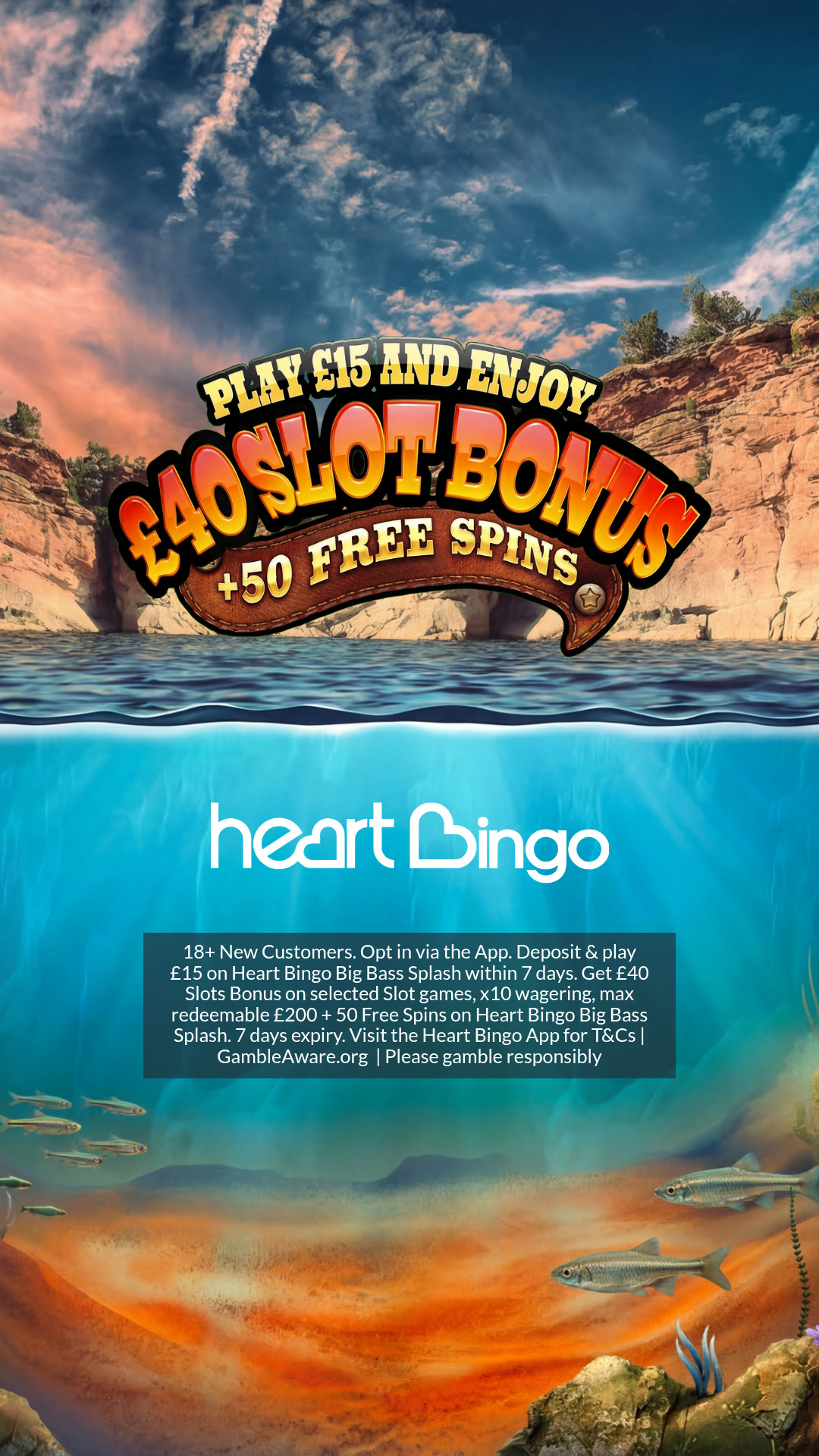 Heart Bingo Facebook ad