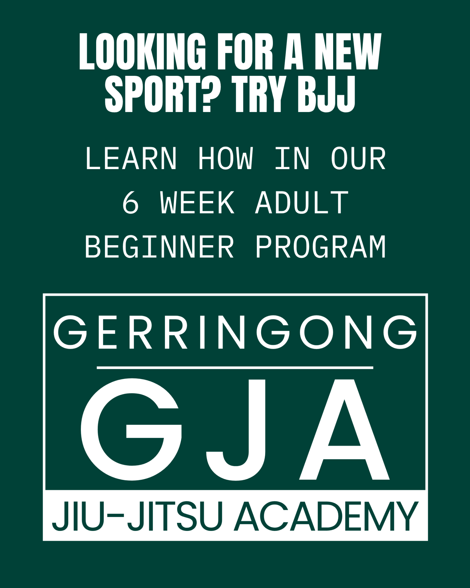 Gerringong Jiu Jitsu Academy Facebook ad from Apr 2, 2026