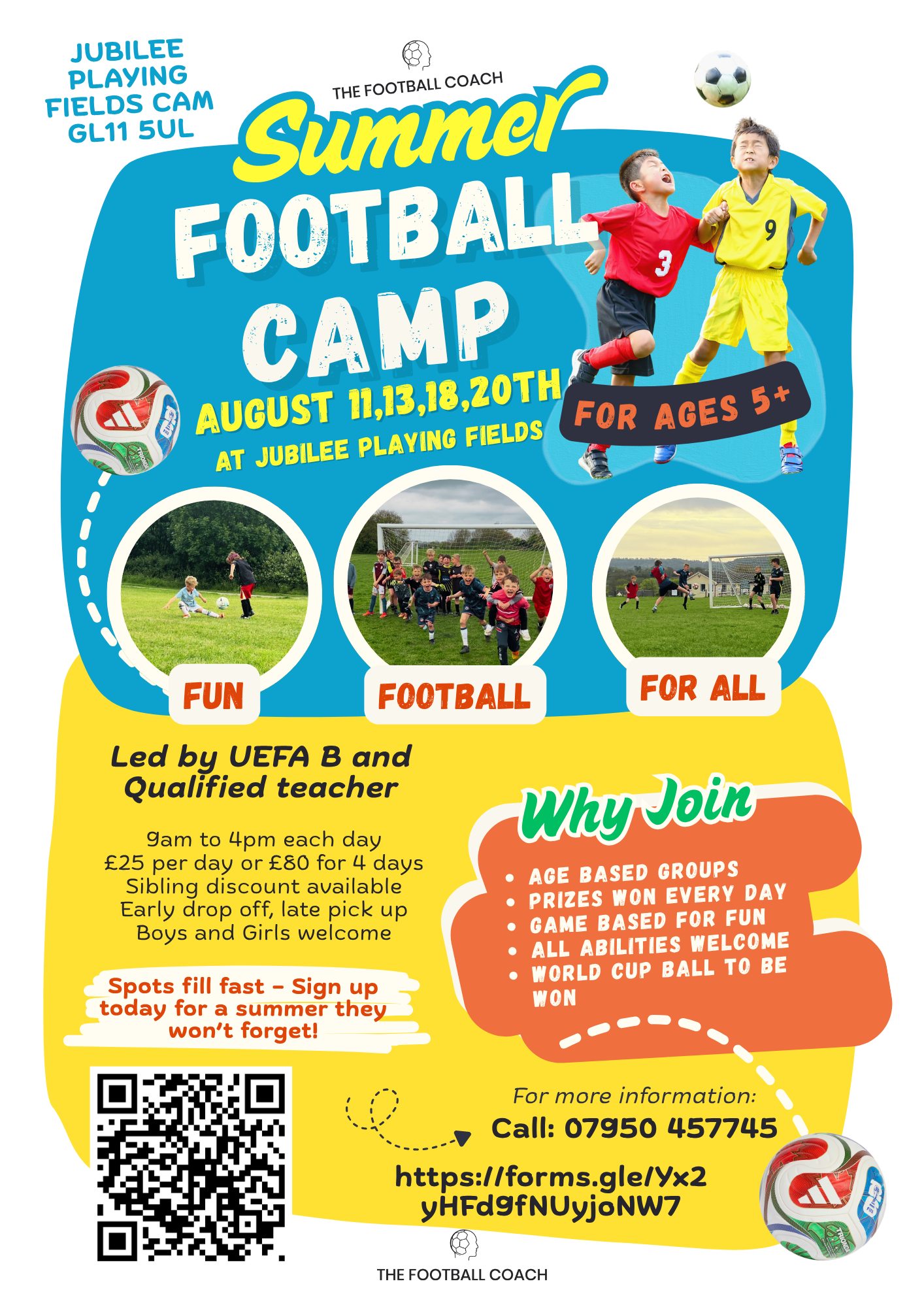 Thefootballcoach. Facebook ad: Summer Football Camps 2026