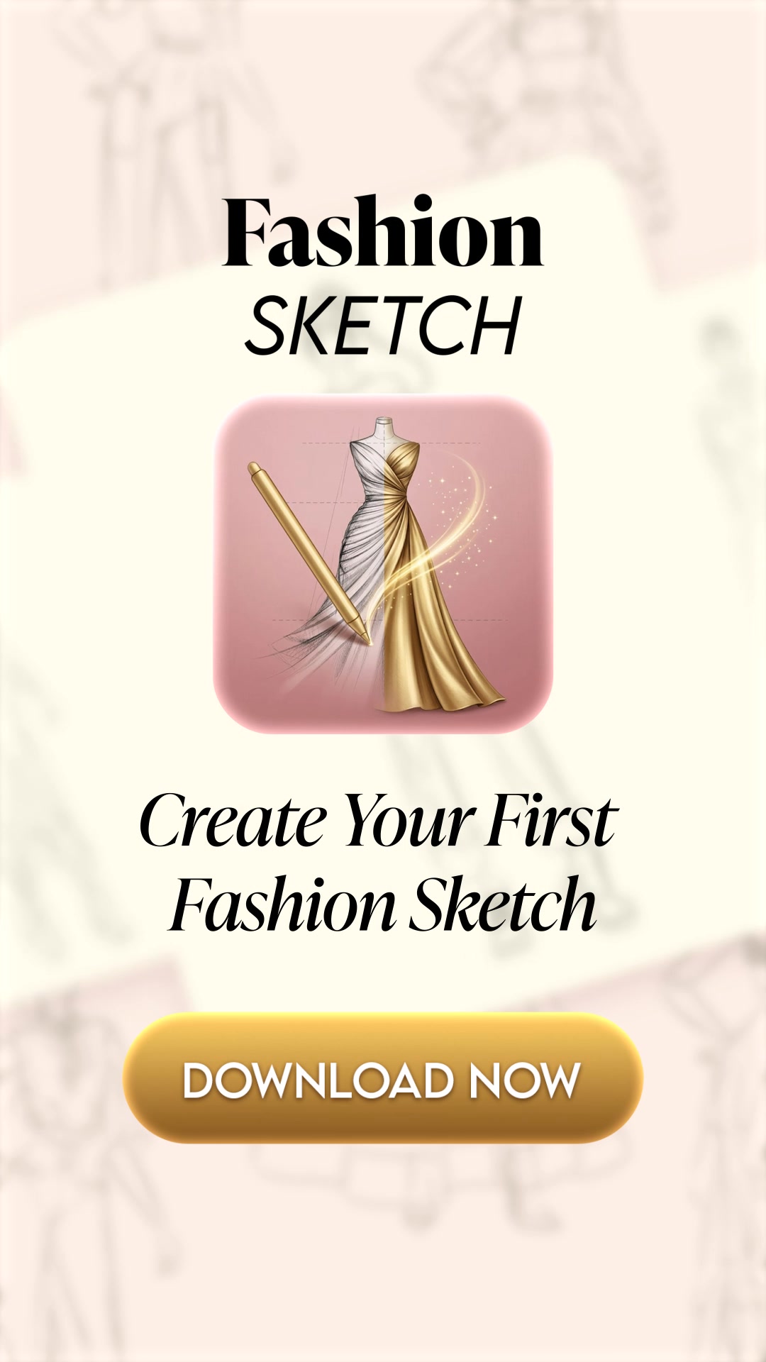 Newway Apps Facebook ad: Drawing Trendy Fashion