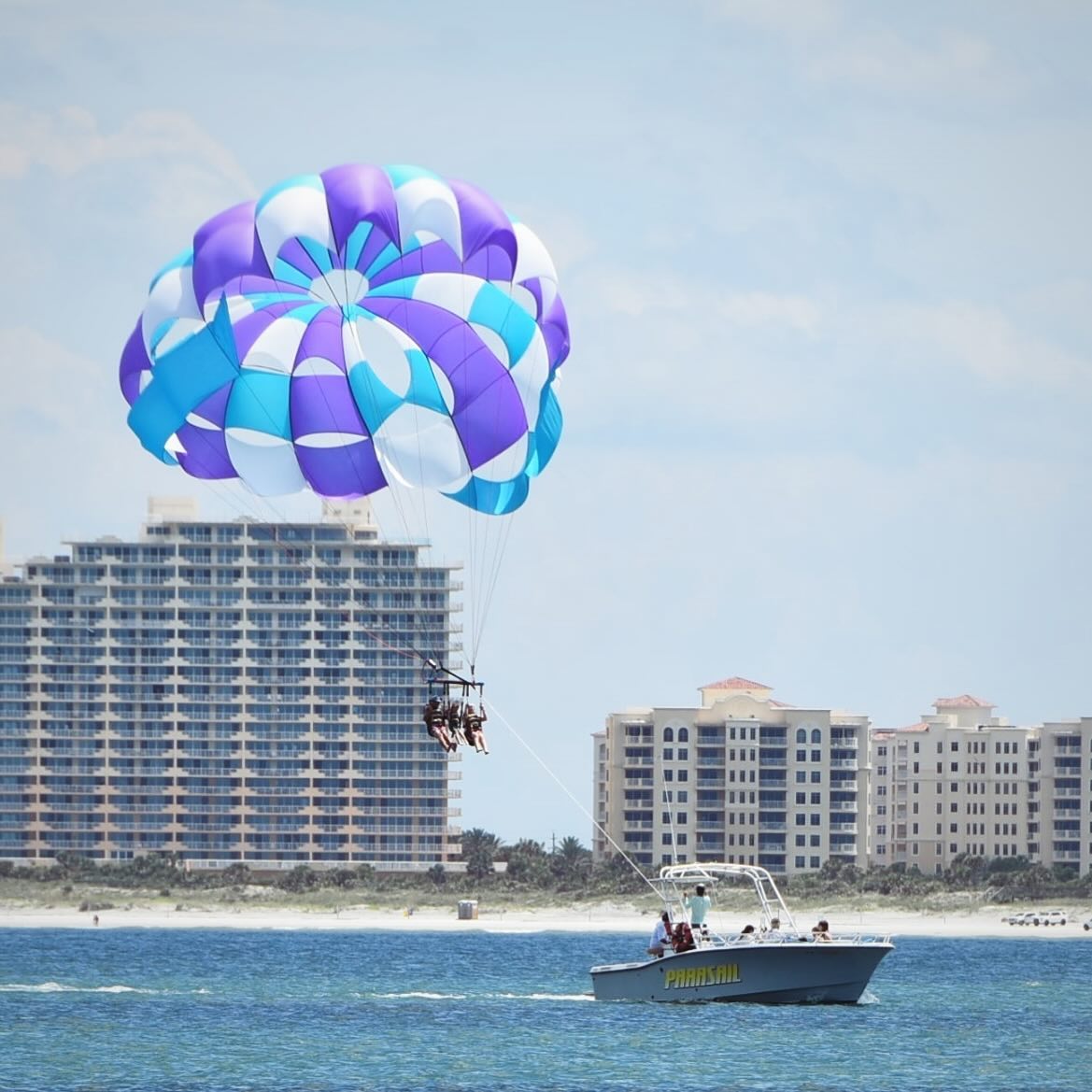 Daytona Beach Parasail Facebook ad: Soar to New Heights for your Anniversary