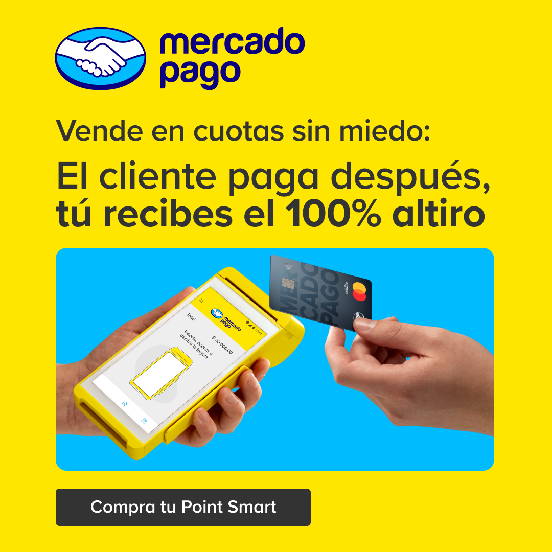Mercado Pago Facebook ad: ¡Ofrece pagos en cuotas con tu máquina de cobro!