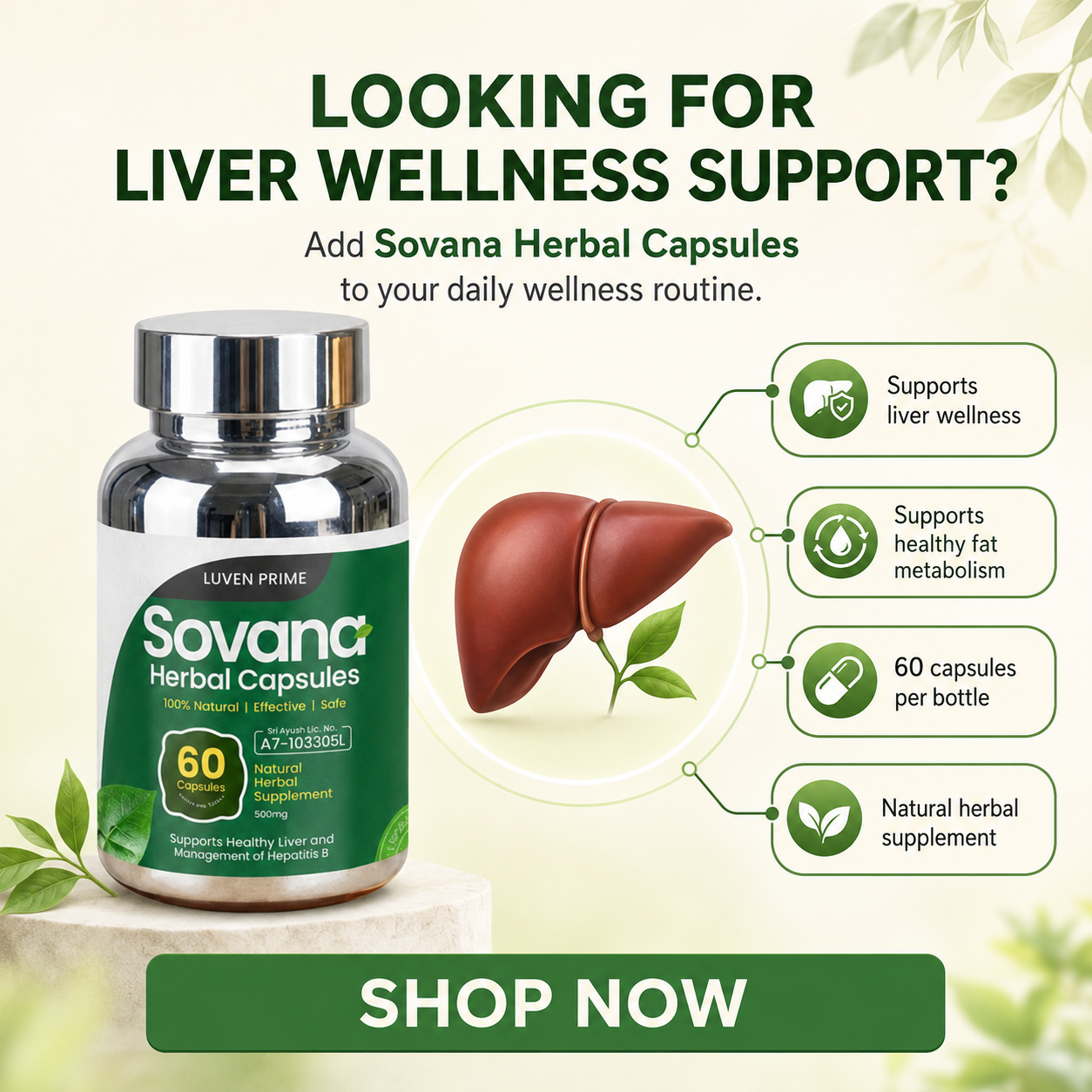 Sovana Herbal Capsules Facebook ad