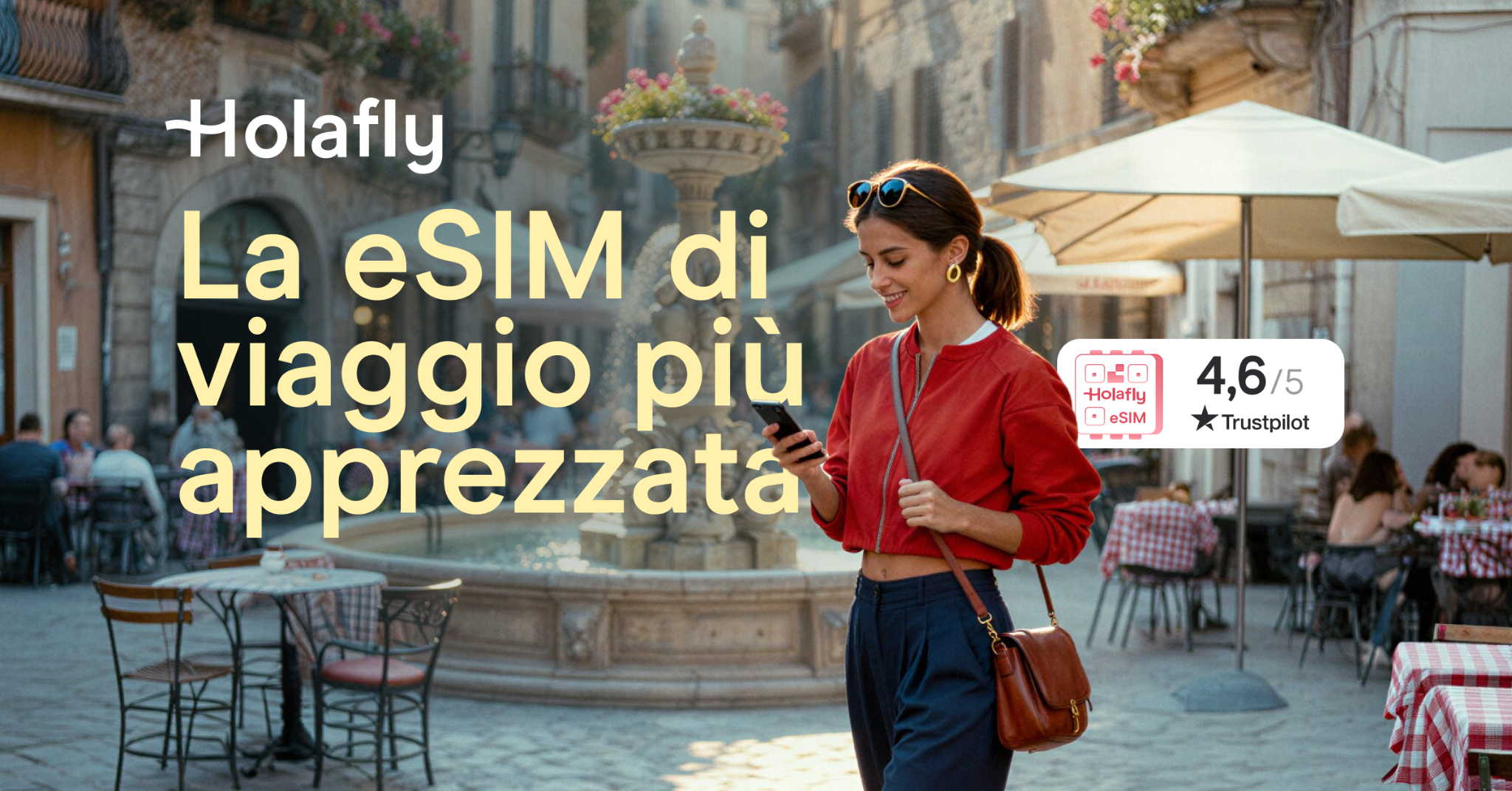 Holafly Italian Facebook ad