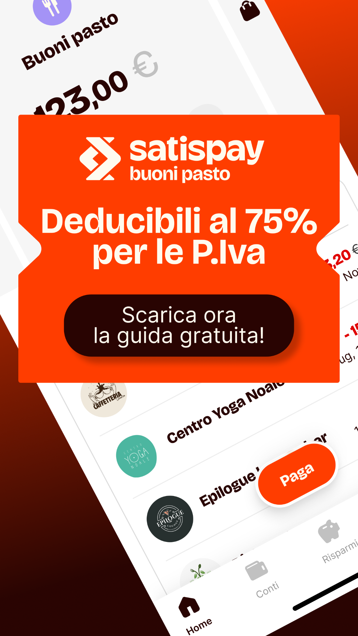 Satispay Facebook ad from Apr 23, 2026