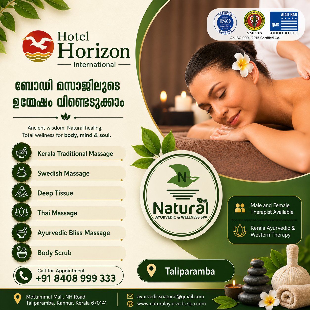 Natural Ayurvedic & Wellness Spa Facebook ad