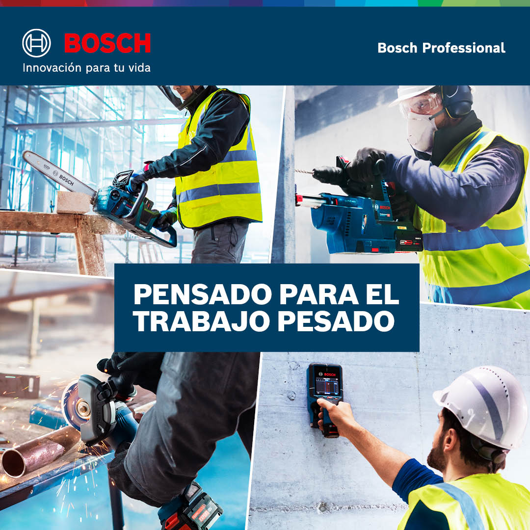 Bosch Herramientas Eléctricas Profesionales y Accesorios Facebook ad: Pensado para los que hacen el trabajo pesado todos los…