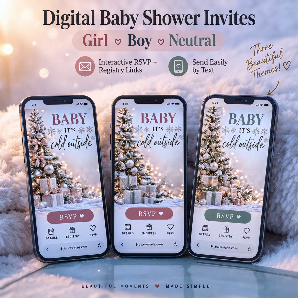 Your Baby Shower Invite Facebook ad: Create Your Baby Shower RSVP Website