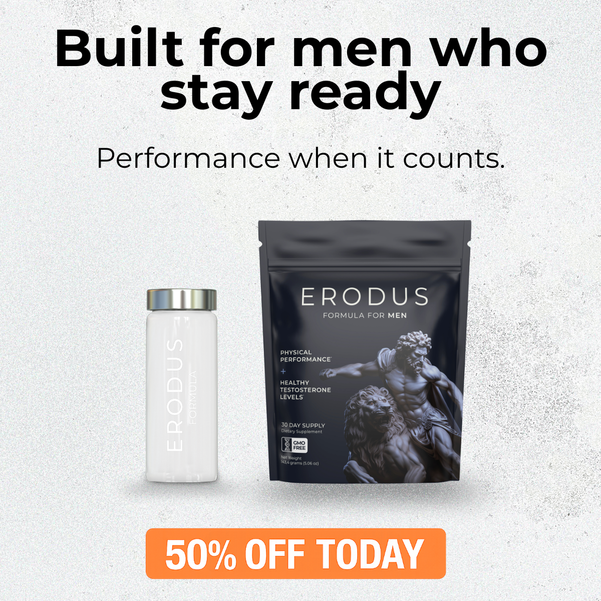 Erodus Formula For Men Facebook ad