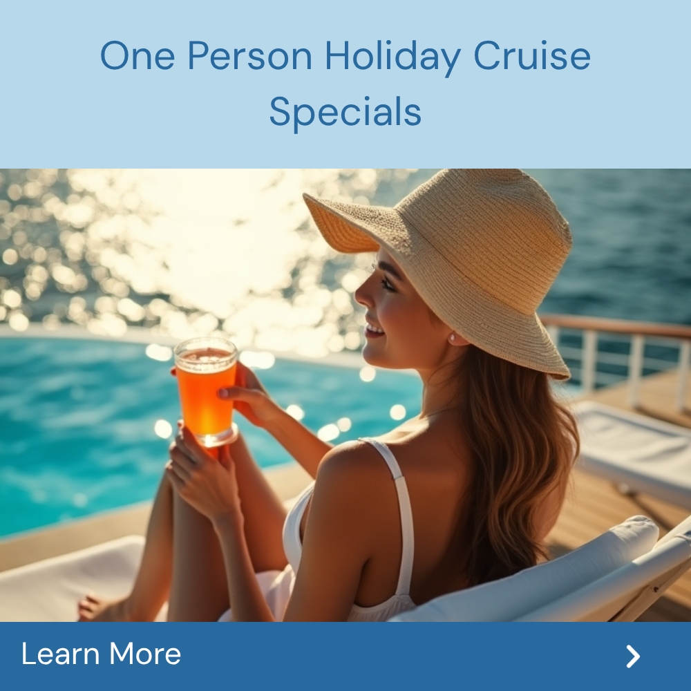 AnswersGuide Initiation Facebook ad: Explore Solo Holiday Cruises For One!
