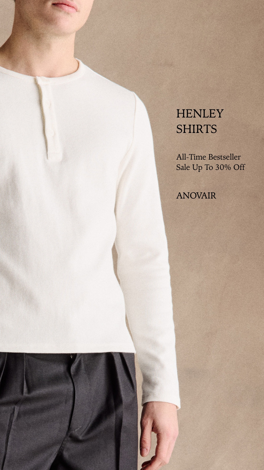 Anovair Facebook ad: Up to 50% Off