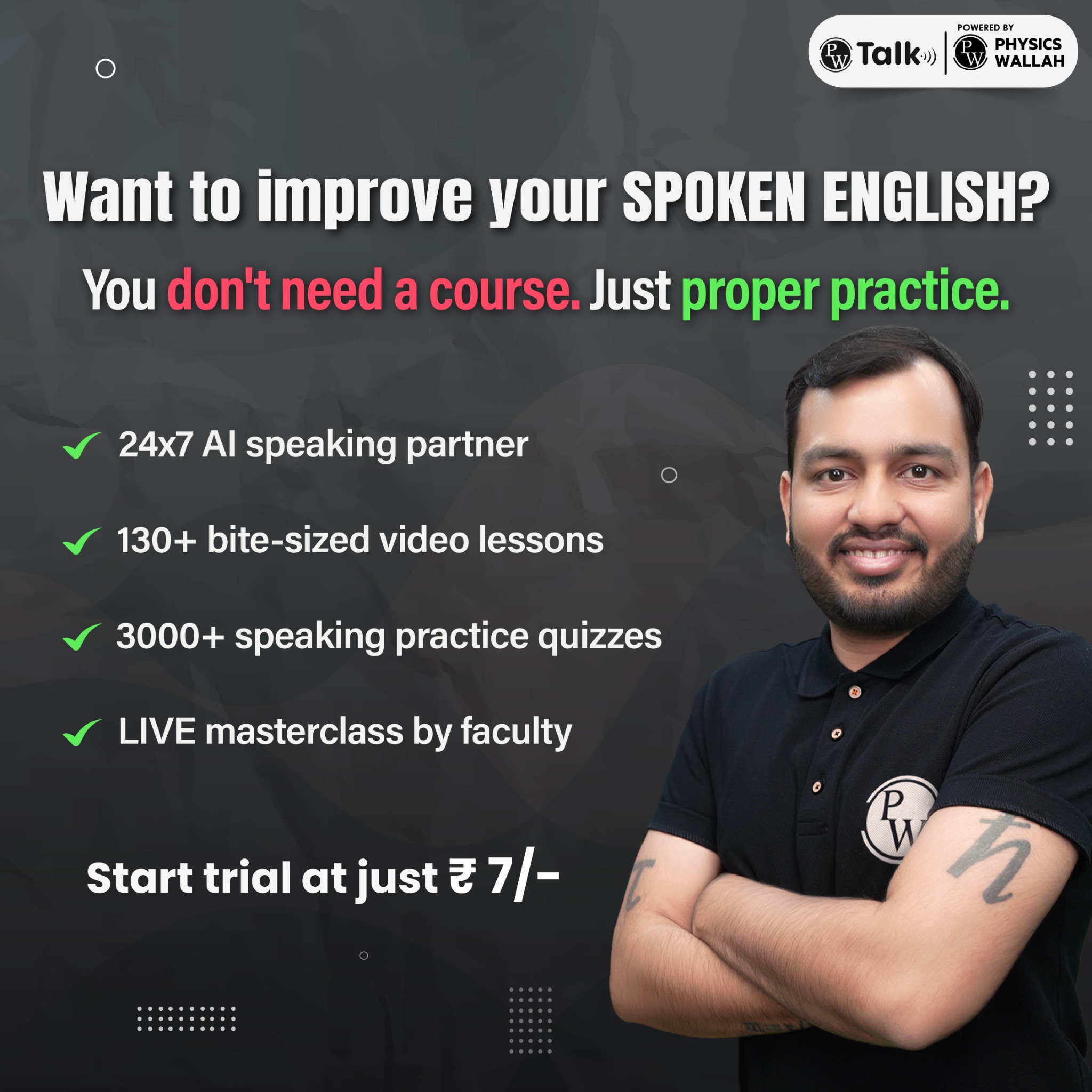 PW Talk Facebook ad