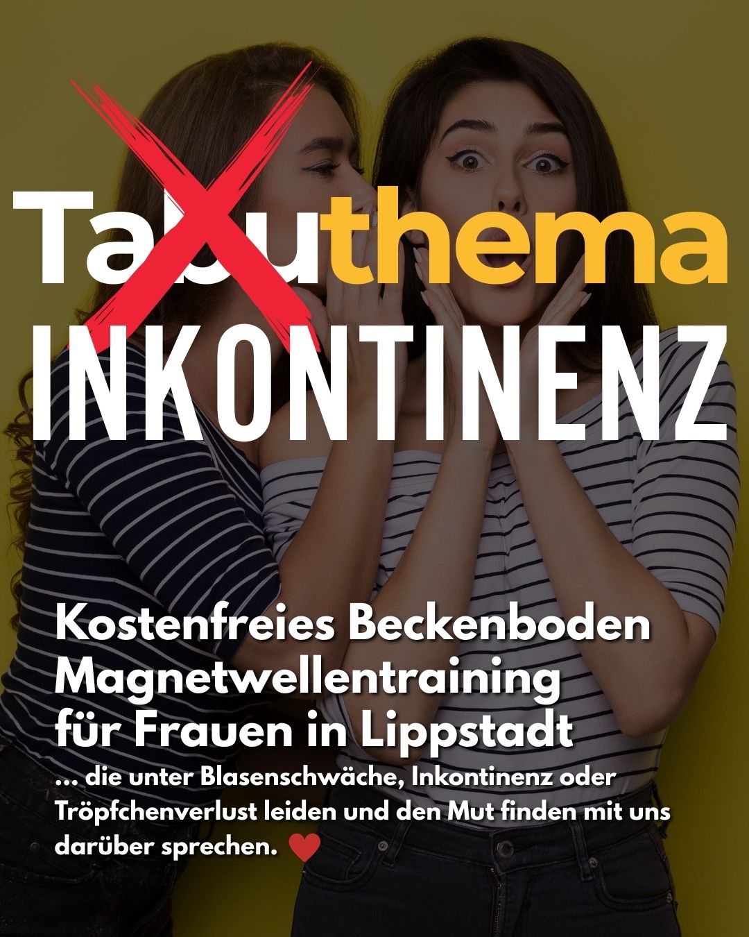 Beckenboden Behandlung Facebook ad