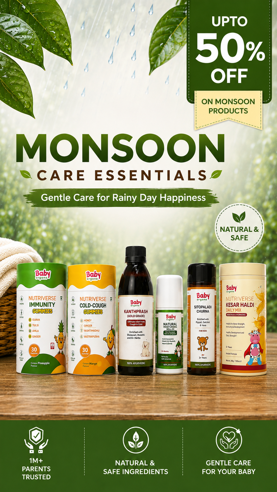 BabyOrgano Authentic Ayurvedic Health & Wellness Products for kids Facebook ad