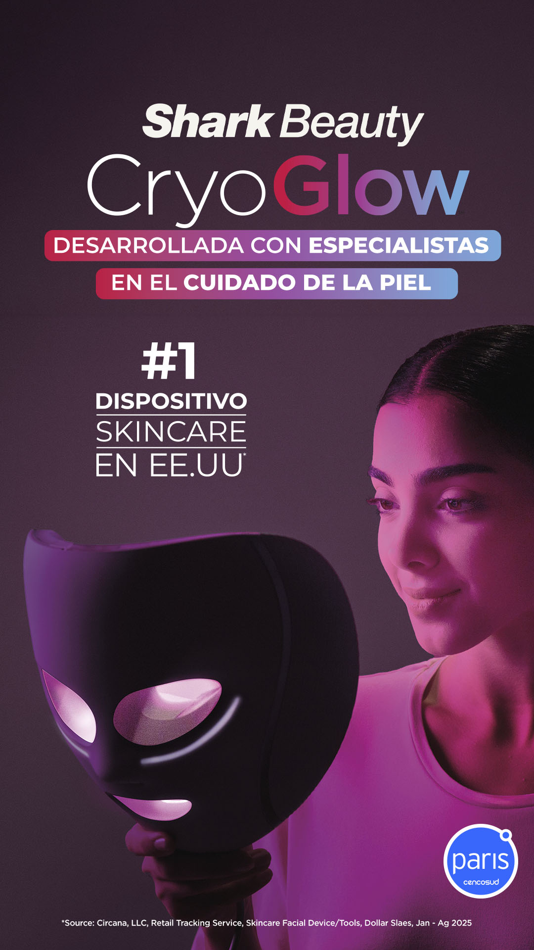Shark Beauty Chile Facebook ad from Jul 7, 2026