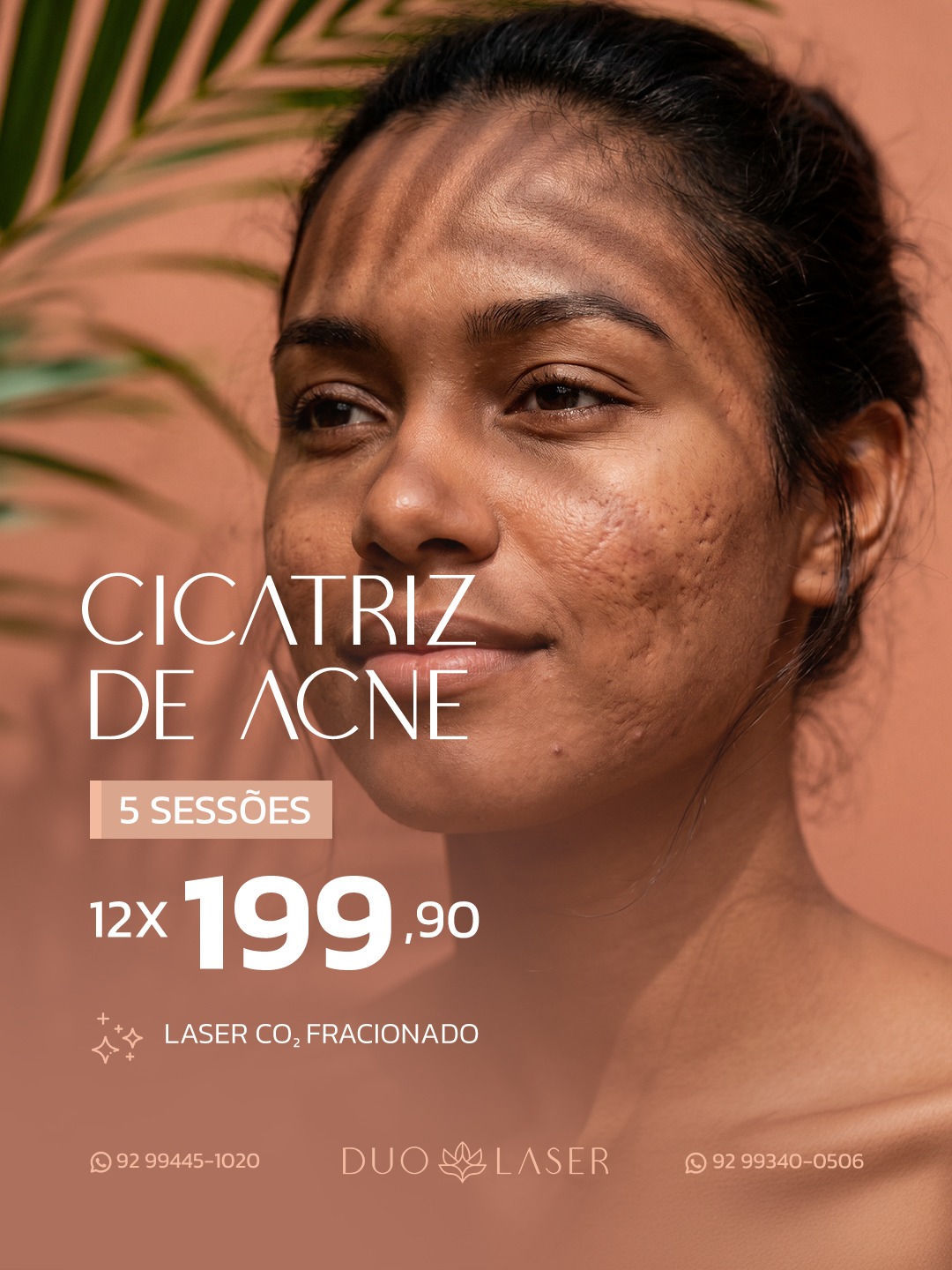 Duolaser Estética Facebook ad: Chame no WhatsApp.