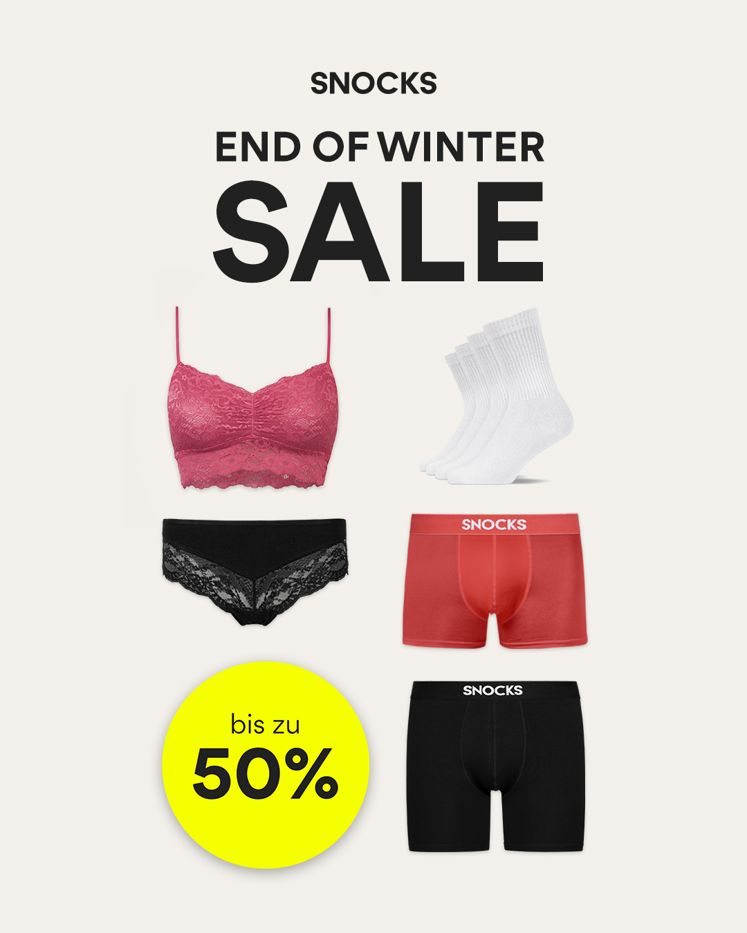 Snocks Facebook ad