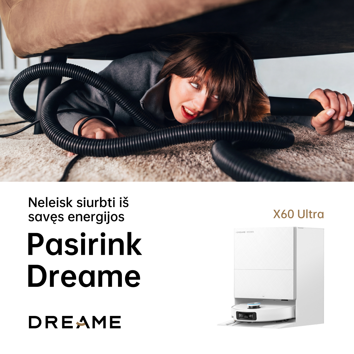 Dreame Tech - Lithuania Facebook ad: Atrodo pažįstama? Neskirk kasdieniams darbams daugiau…