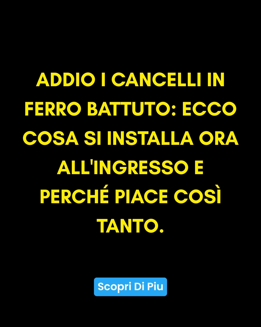 The Promo Journal Facebook ad: Leggi di più su Addio ai Cancelli in Ferro Battuto: Ecco…