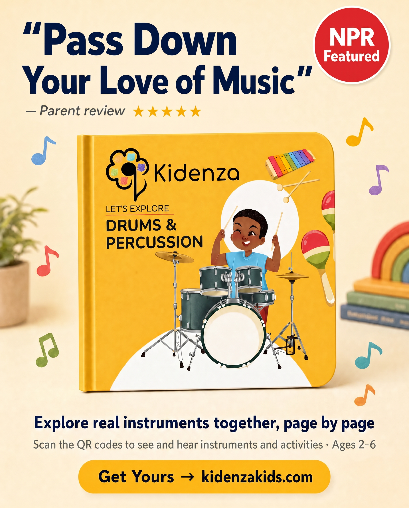 Kidenza_Kids Facebook ad: Pass Down Your Love of Music