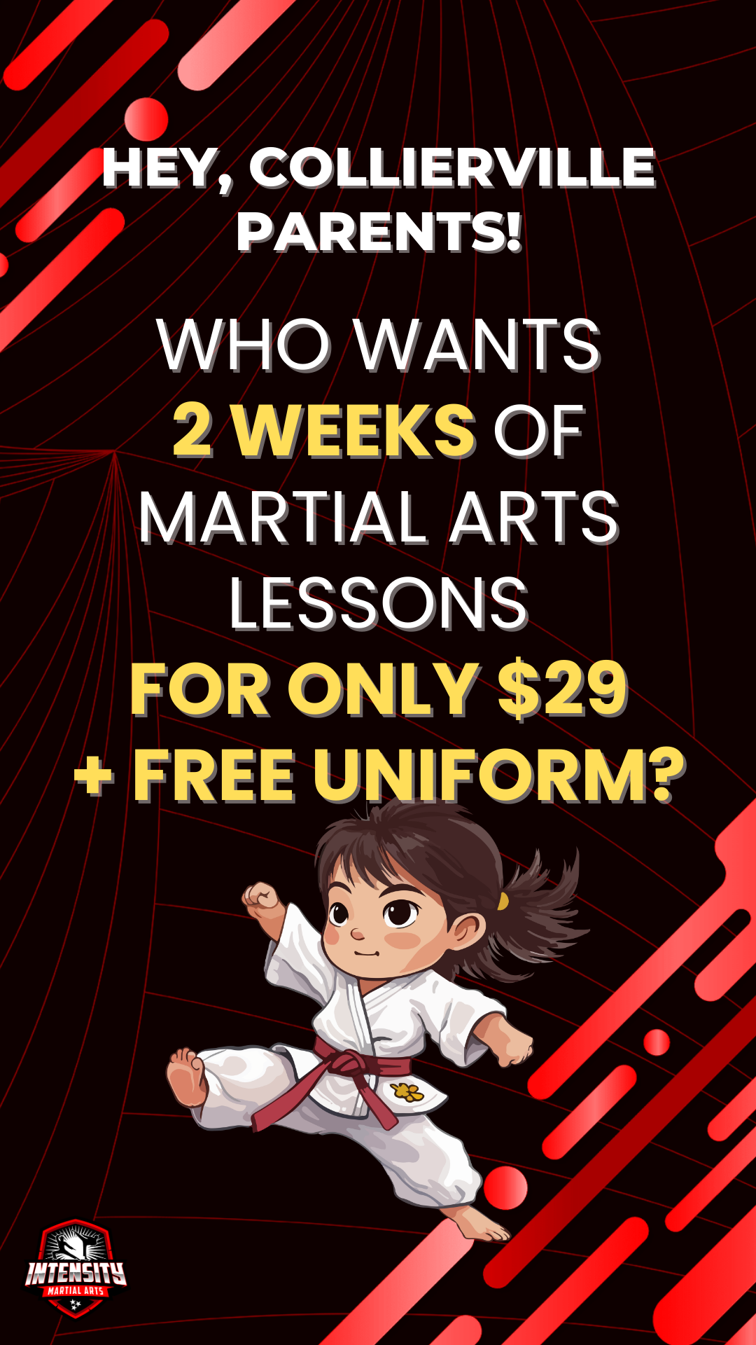 Intensity Martial Arts - Collierville ATA Facebook ad