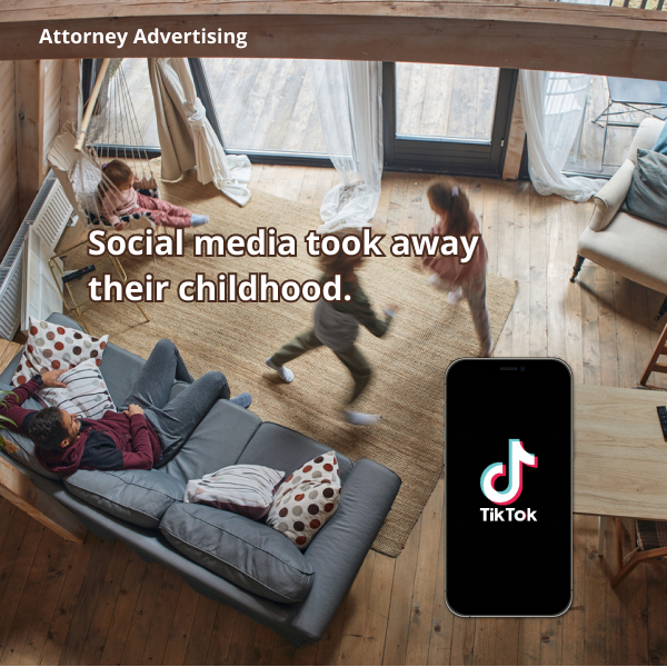 TikTok Addiction Lawyers Facebook ad from Mar 26, 2026