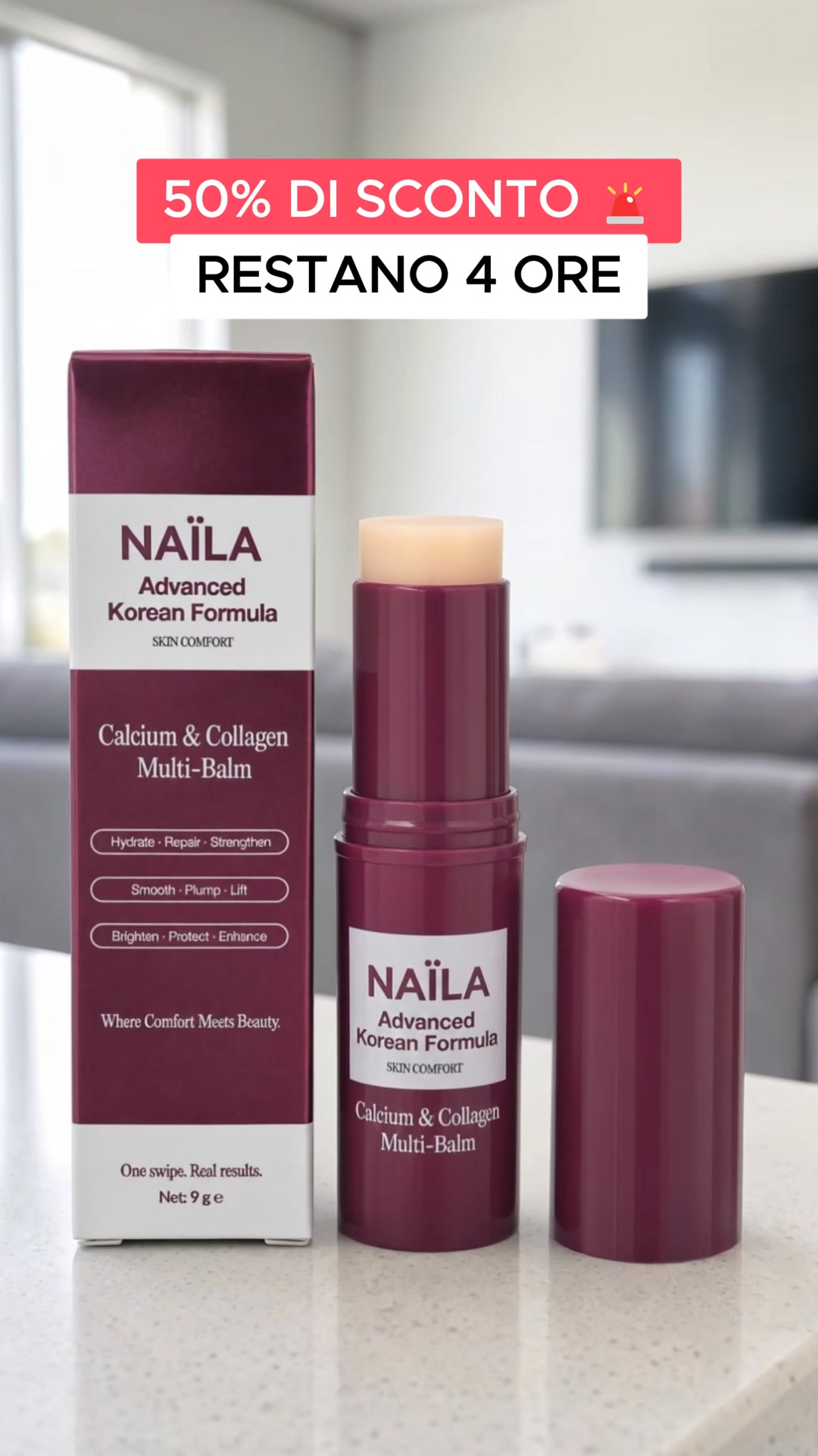 Naïla Facebook ad: 3 + 2 BONUS