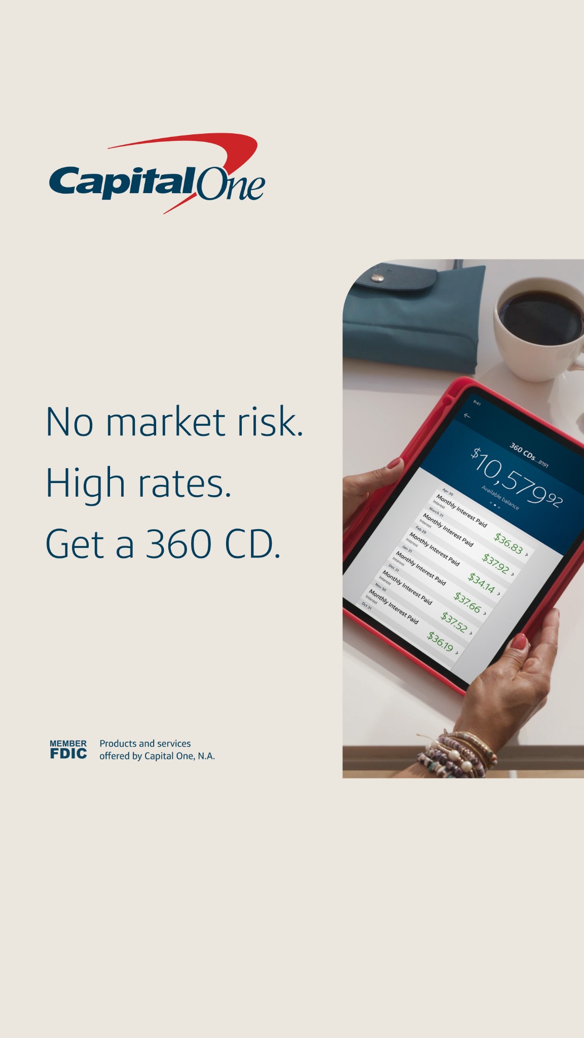 Capital One Facebook ad