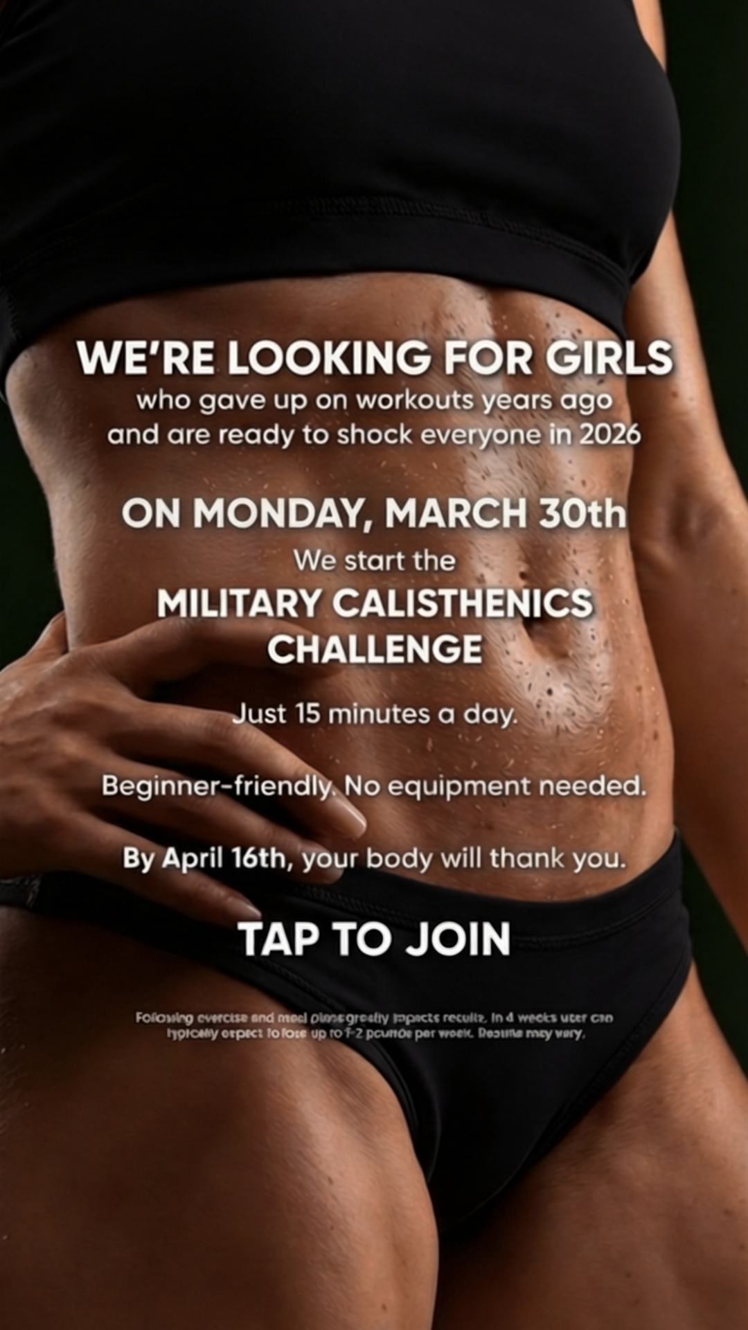 28 Day Challenge Facebook ad
