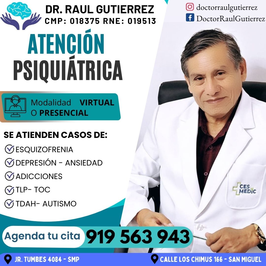 Dr. Raúl Gutiérrez - Psiquiatra  Facebook ad