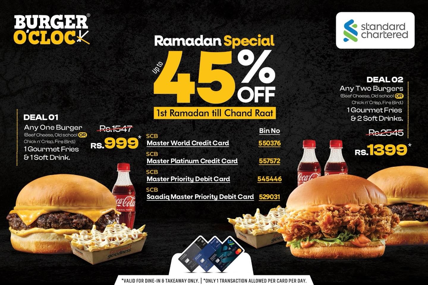 Burger O'Clock Facebook ad