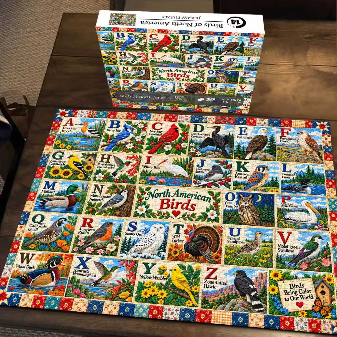 Fun-Puzzle Facebook ad: Birds of North America Jigsaw Puzzle 1000 Pieces