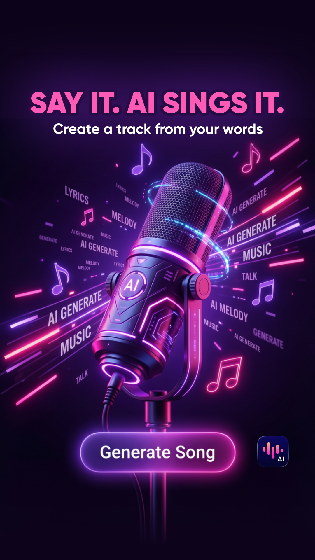 SoundDraw - AI Music Generator Facebook ad