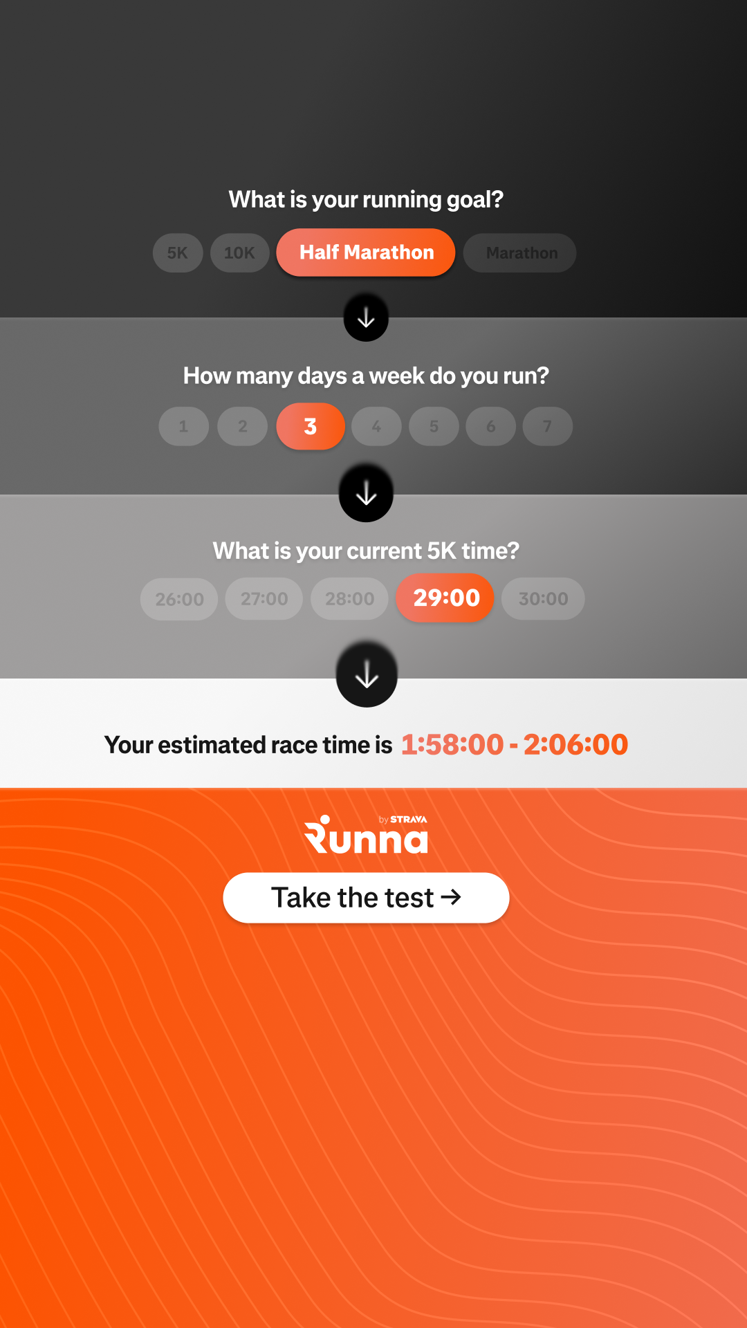 runna Facebook ad