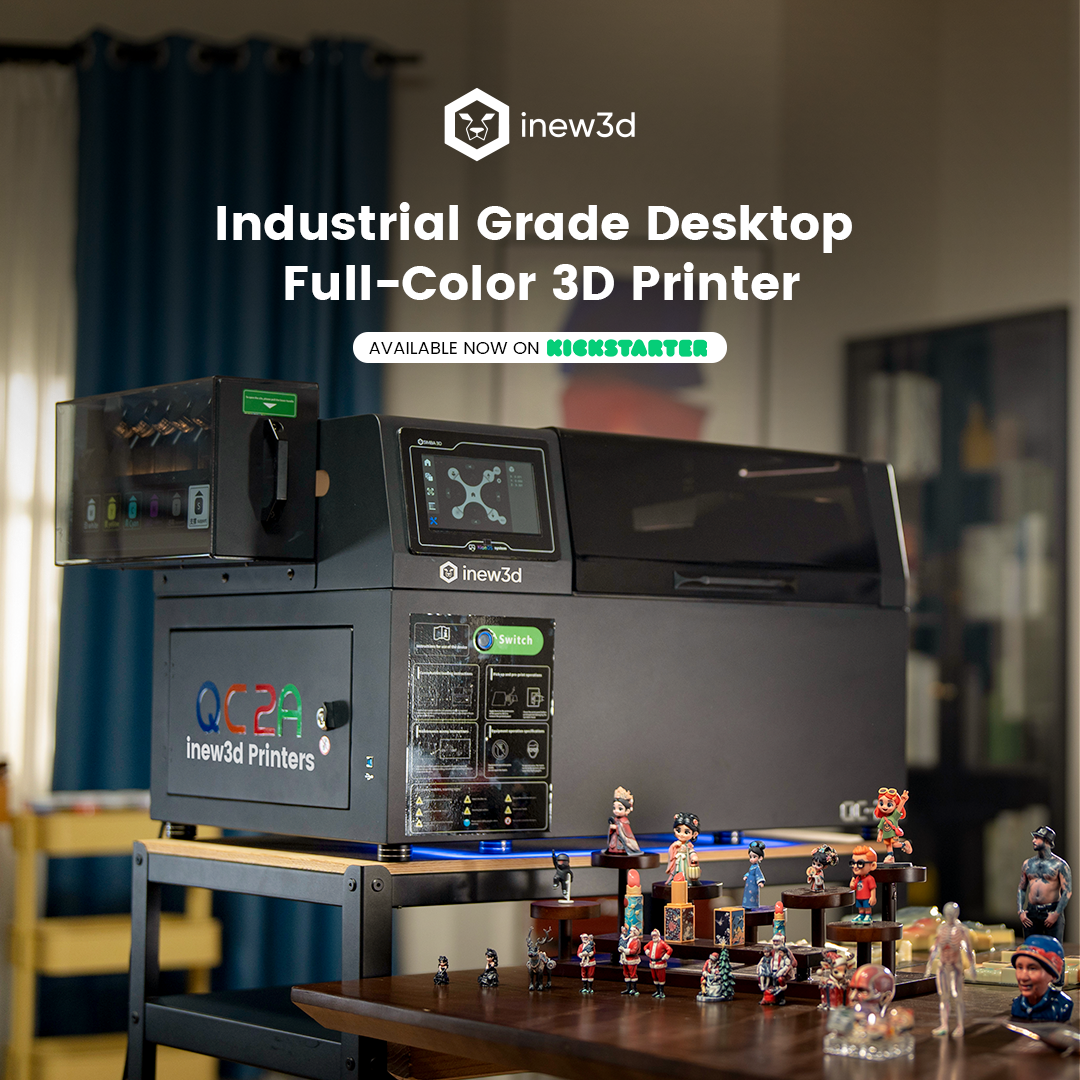 Inew3d Facebook ad: Now live on Kickstarter. Grab it now with the Super Early…