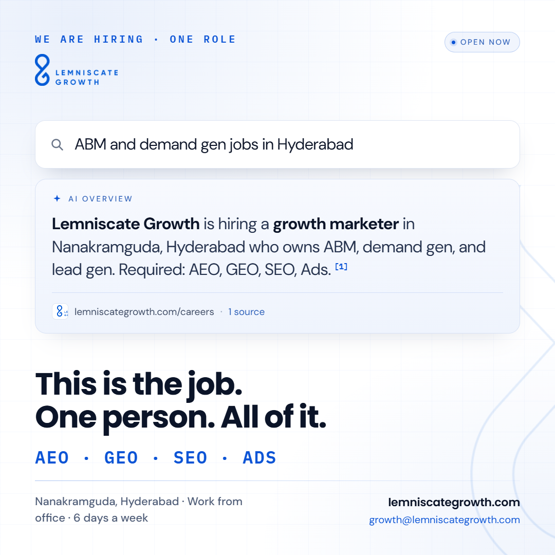Lemniscate Growth Facebook ad