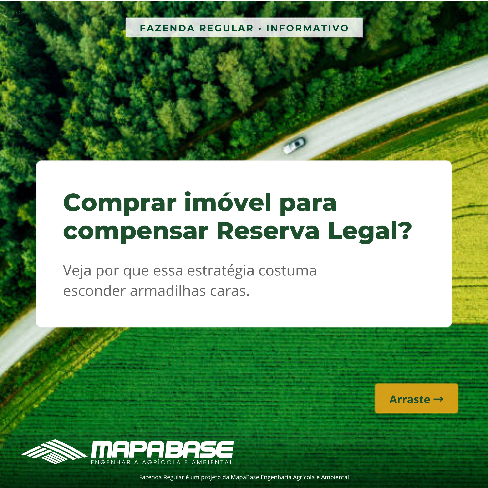 MapaBase Engenharia Agrícola e Ambiental Facebook ad: Comprar um imóvel particular com mata para servidão…