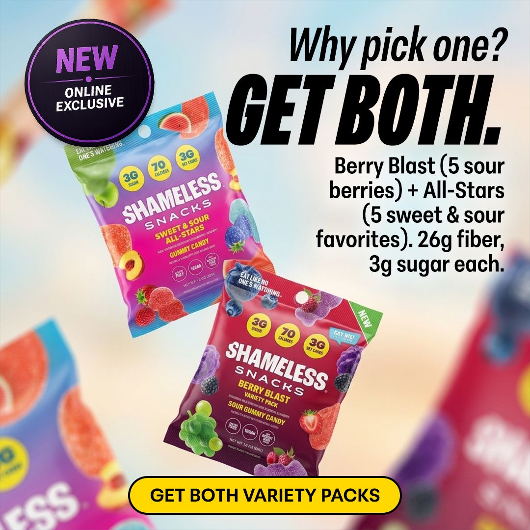 Shameless Snacks Facebook ad