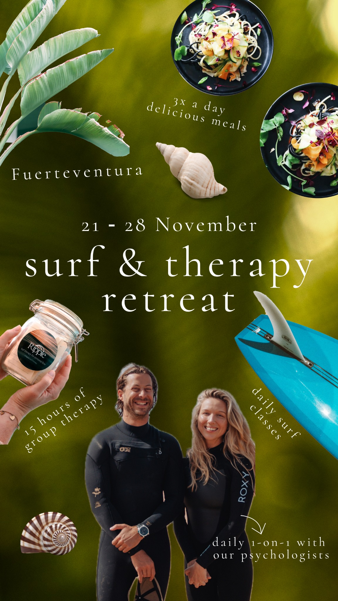 Ripple Surf Therapy Facebook ad: More than a surf camp: A 7-Day mental reset in…