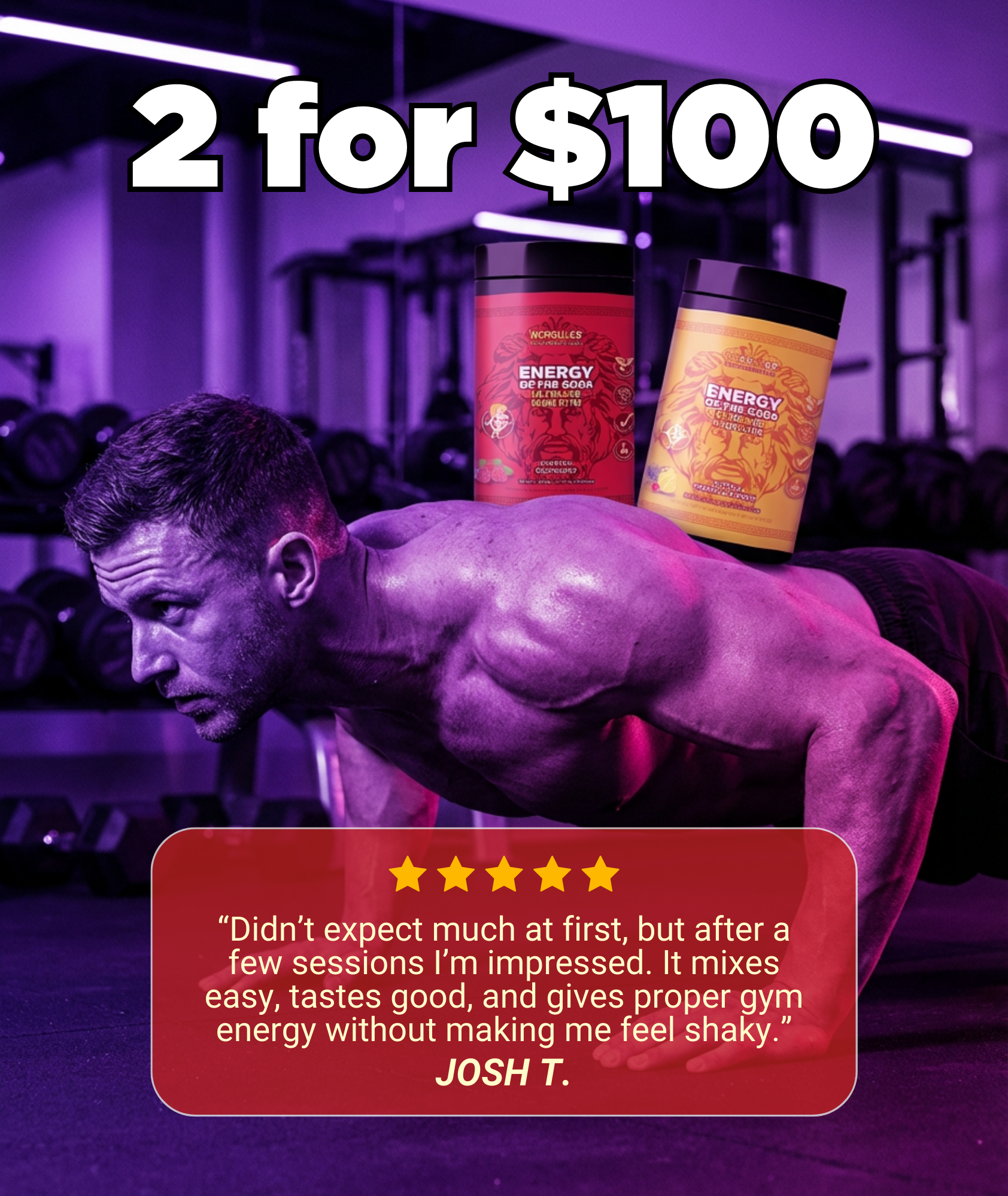 Hercules Supplements Aust Facebook ad