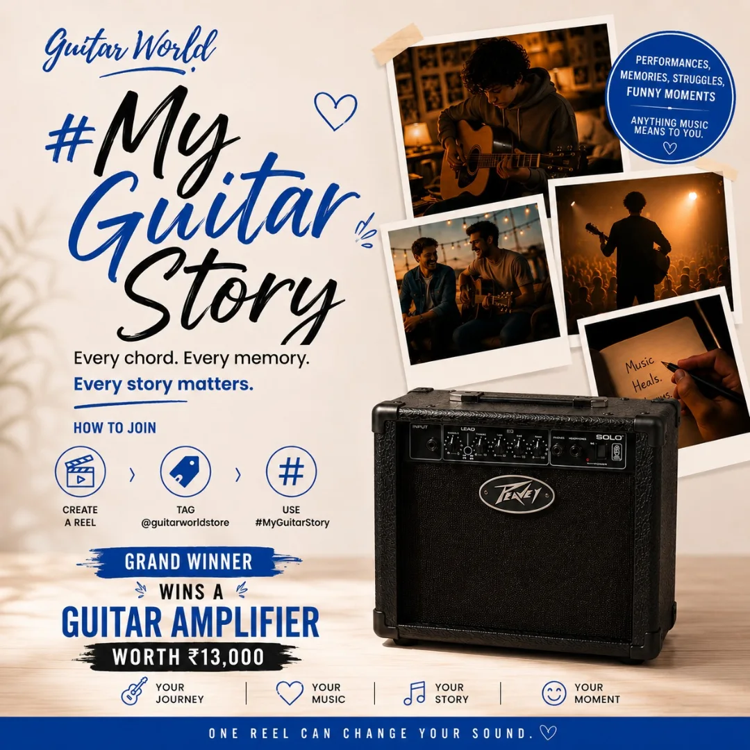 Guitar World Store Facebook ad: Challenge is LIVE!