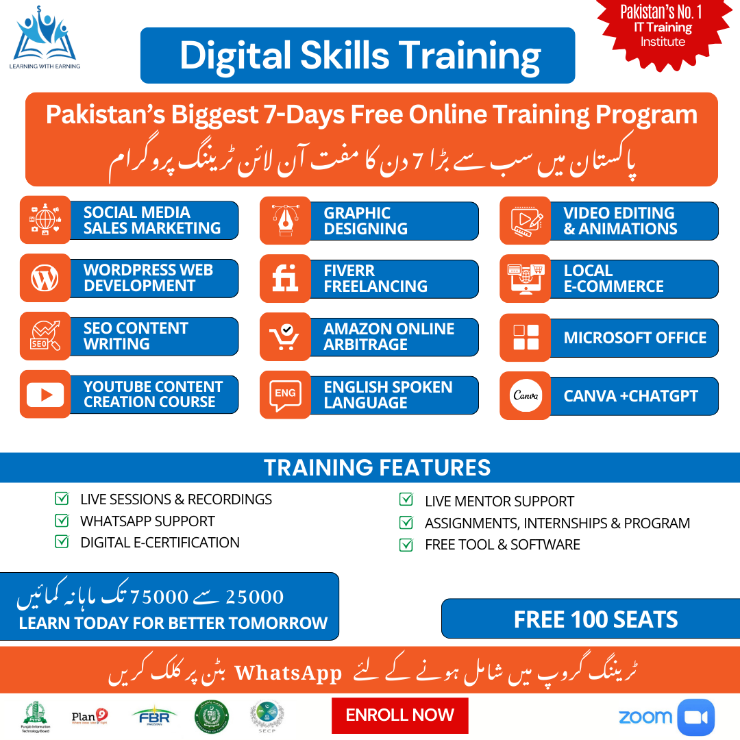 Learning with Earning Facebook ad