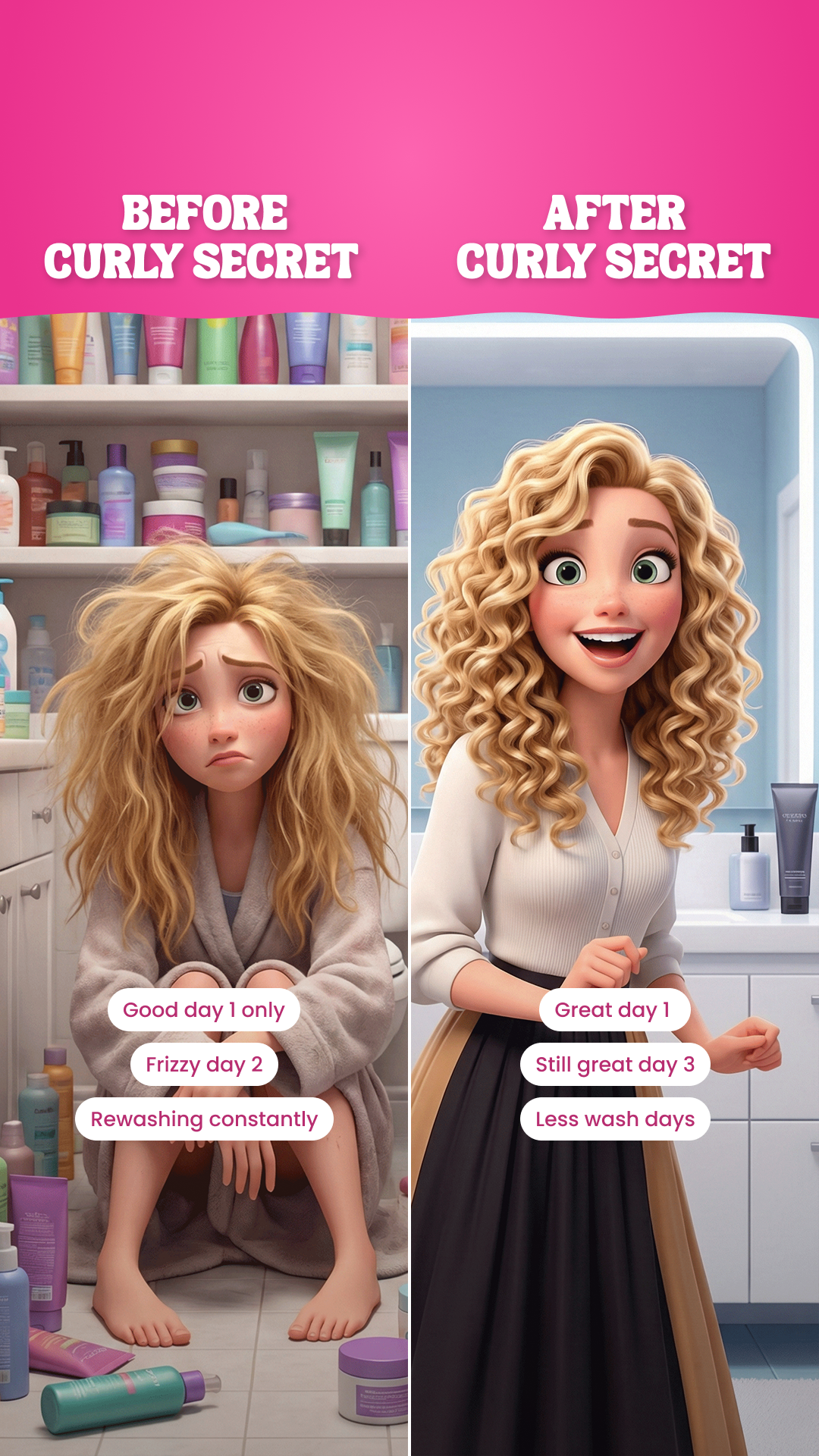 Curly Secret Facebook ad
