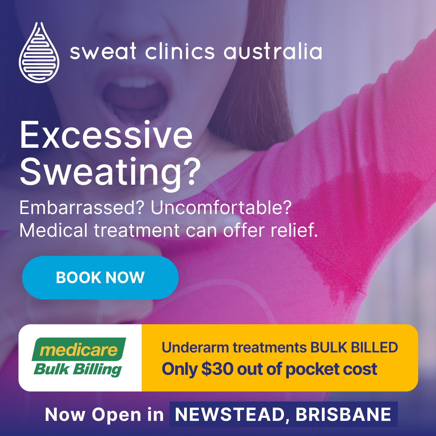 Sweat Clinics Australia Facebook ad