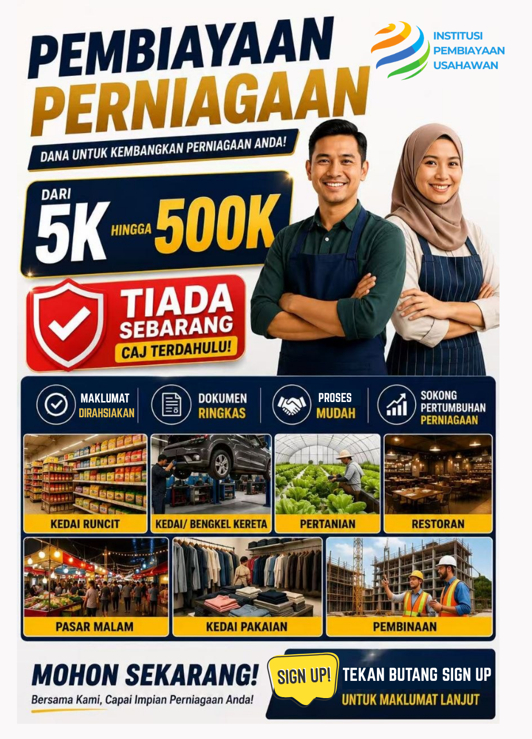 Institusi Pembiayaan Usahawan Facebook ad: Semak kelayakan anda secara PERCUMA!